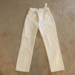 Abercrombie and Fitch White Jeans